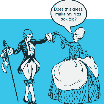 does this dress make my hips look fat?