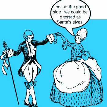 the good side-we could be dressed as Santa's elves